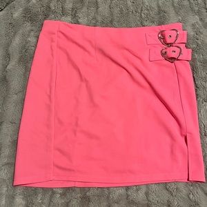 Hot Pink High Waisted Skirt